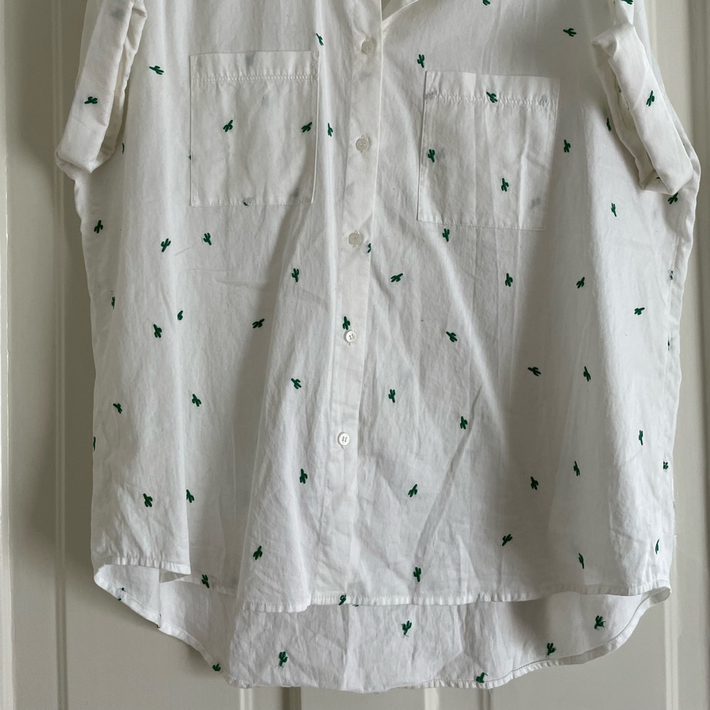 Madewell Button Down Cactus Print🌵 - Picture 6 of 7